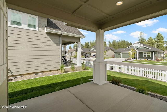 7823 N Girard Cir, Coeur Dalene, ID 83815 - view of patio featuring a residential view