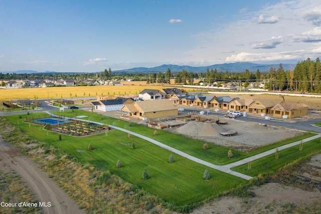 7823 N Girard Cir, Coeur Dalene, ID 83815 - aerial perspective of suburban area featuring a mountain backdrop
