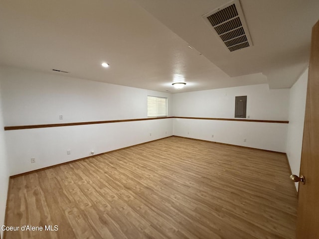 5188 E Woodland Dr, Post Falls, ID 83854 - empty room with electric panel and wood finished floors