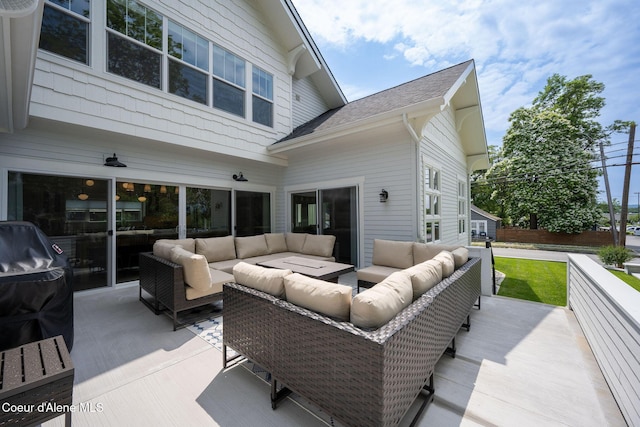 215 W Foster Ave, Coeur Dalene, ID 83814 - deck featuring an outdoor hangout area and area for grilling