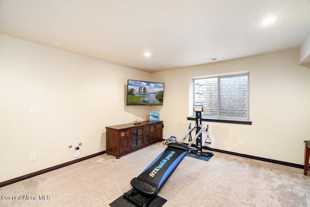 4631 E Alopex Ln, Post Falls, ID 83854 - exercise area with carpet, baseboards, and recessed lighting