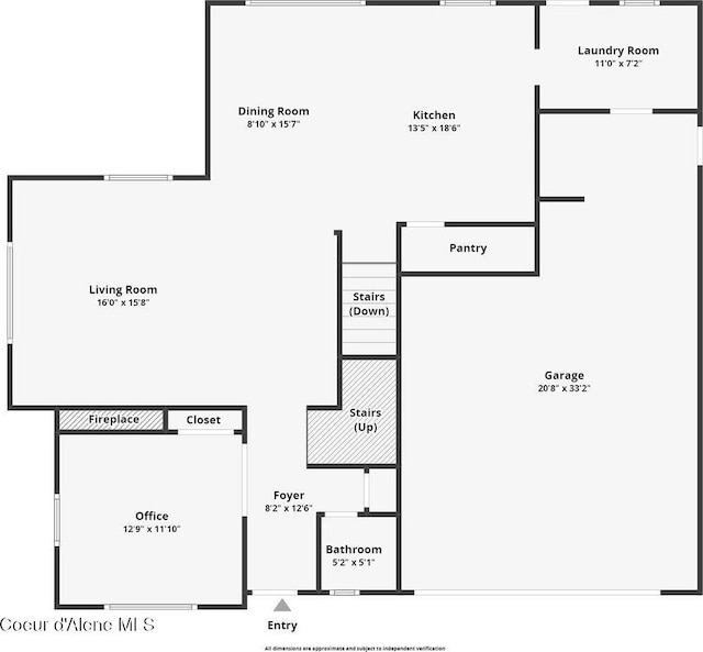4631 E Alopex Ln, Post Falls, ID 83854 - floor plan / room layout