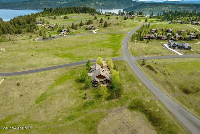 16829 S Lazurite Dr, Coeur Dalene, ID 83814 - drone / aerial view of a water and mountain view