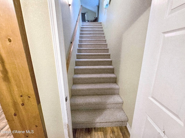 29429 N Silver Meadows Loop, Athol, ID 83801 - stairway with wood finished floors and baseboards