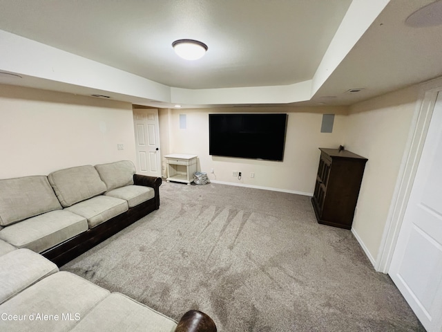 8351 N Audubon Dr, Hayden, ID 83835 - carpeted living room with baseboards