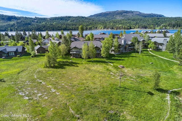 500 Guthrie Pl Unit 1303, Dover, ID 83825 - aerial perspective of suburban area featuring a water and mountain view and a heavily wooded area
