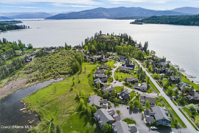 500 Guthrie Pl Unit 1303, Dover, ID 83825 - aerial overview of property's location featuring a water and mountain view and nearby suburban area
