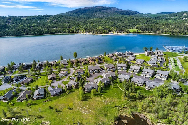 500 Guthrie Pl Unit 1303, Dover, ID 83825 - aerial view of property's location featuring a forest, a water and mountain view, and nearby suburban area