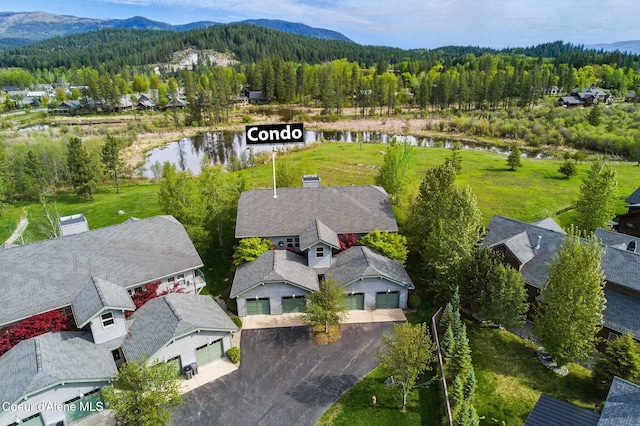 500 Guthrie Pl Unit 1303, Dover, ID 83825 - bird's eye view of a heavily wooded area and a water and mountain view