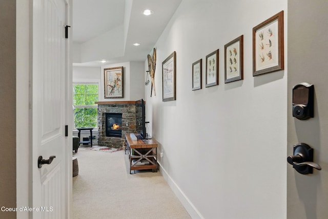 500 Guthrie Pl Unit 1303, Dover, ID 83825 - hall with carpet flooring, recessed lighting, and baseboards