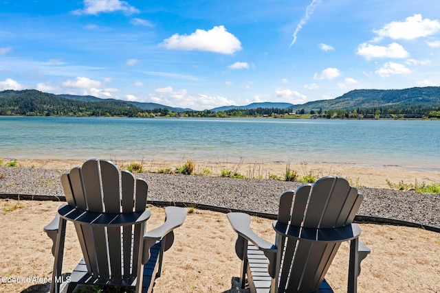 55 S Thistle Down Ln, Laclede, ID 83841 - water view with a mountain backdrop