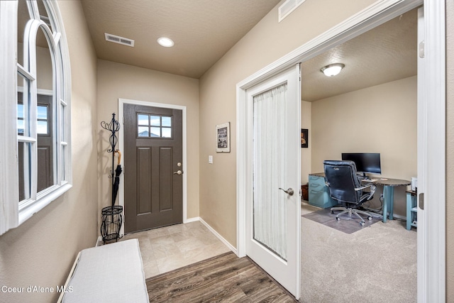entryway with baseboards