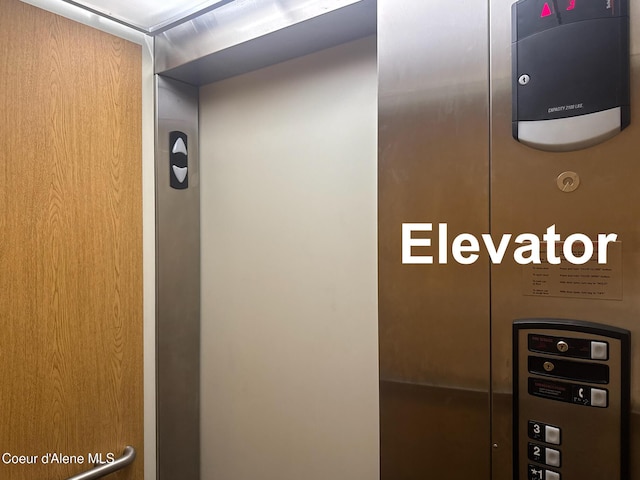 detailed view of elevator