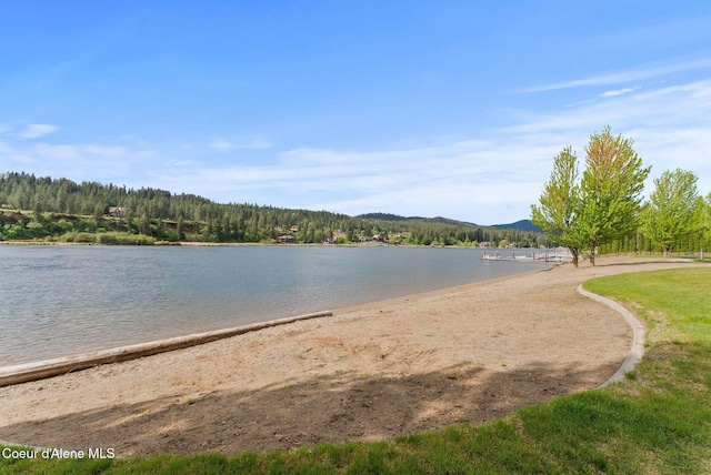 4461 W Greenchain Loop # 5, Coeur Dalene, ID 83814 - water view featuring a mountain backdrop