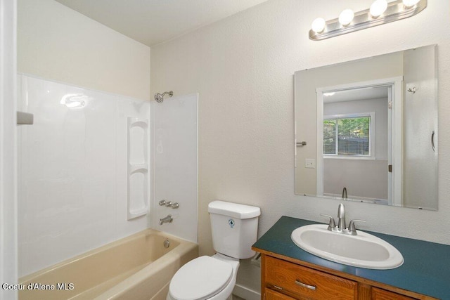 8694 N Clarkview Pl, Hayden Lake, ID 83835 - bathroom with toilet, shower / bath combination, and vanity
