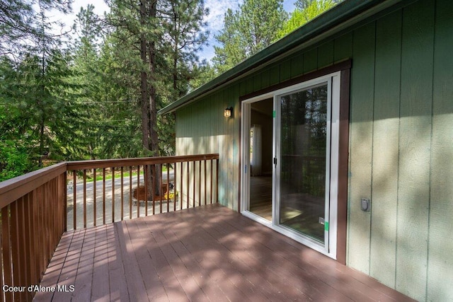 8694 N Clarkview Pl, Hayden Lake, ID 83835 - view of wooden deck