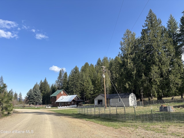 view of dirt / gravel road