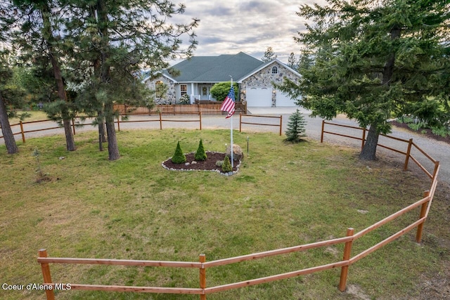 684 Chute Canyon Way, Bonners Ferry, ID 83805 - view of yard with a garage