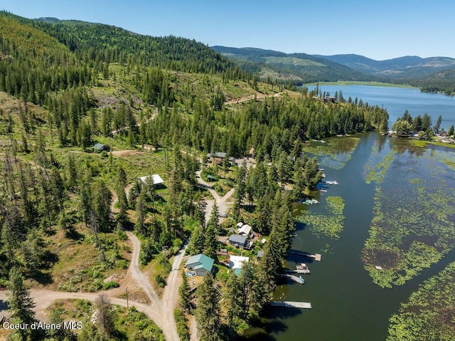 7547 W Channel Ln, Rathdrum, ID 83858 - view of property location featuring a forest and a water and mountain view