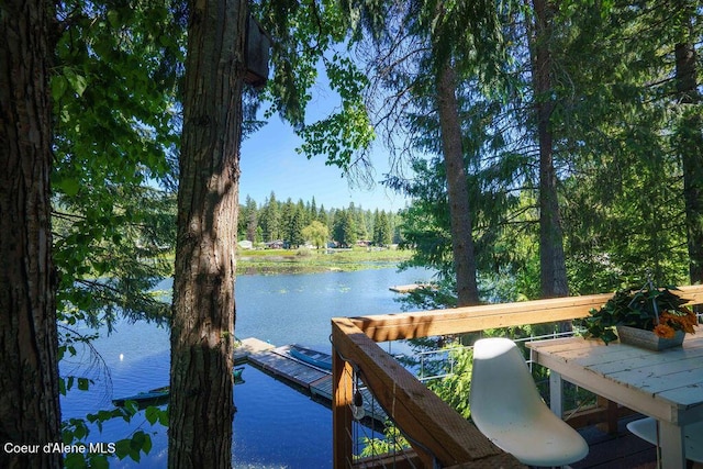 7547 W Channel Ln, Rathdrum, ID 83858 - dock area featuring a water view