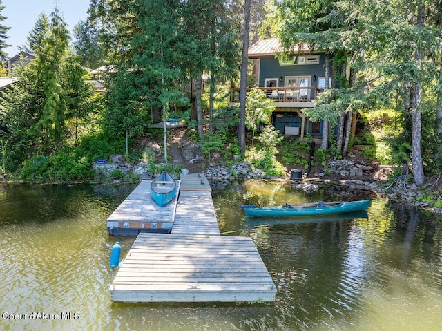 7547 W Channel Ln, Rathdrum, ID 83858 - dock featuring a water view