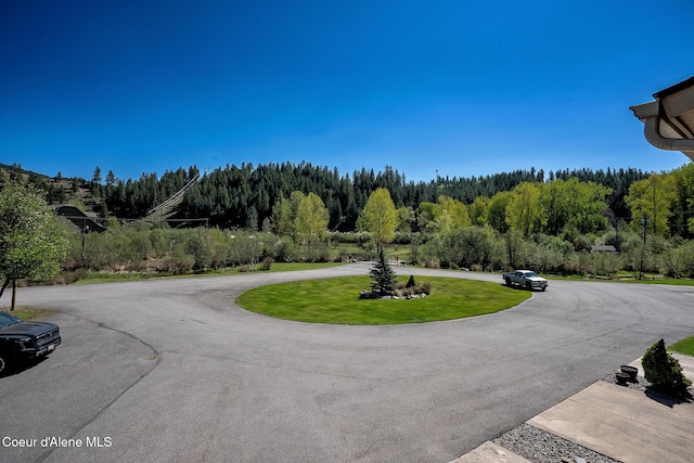 1 Elsie Peak Ct Unit B1 Bldg B, Pinehurst, ID 83850 - view of asphalt road featuring a forest view