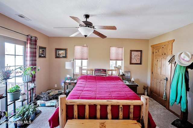 1 Elsie Peak Ct Unit B1 Bldg B, Pinehurst, ID 83850 - carpeted bedroom with ceiling fan