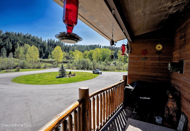 1 Elsie Peak Ct Unit B1 Bldg B, Pinehurst, ID 83850 - balcony with a porch and a forest view