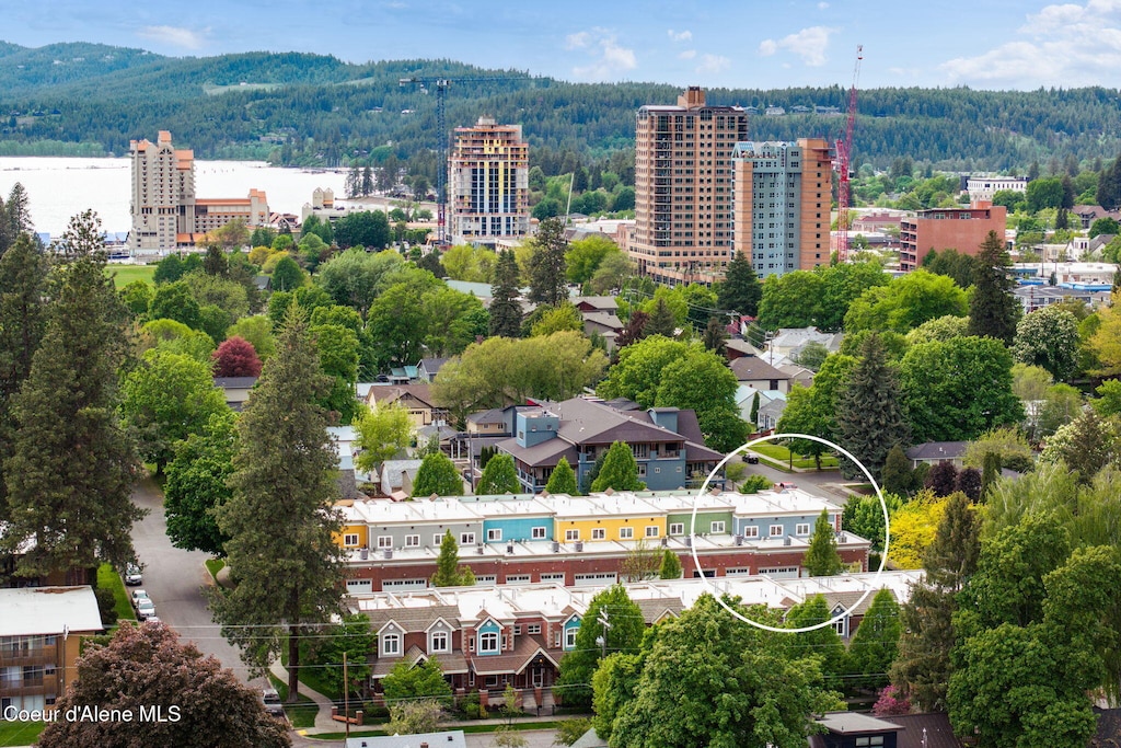 302 S 10th Pl, Coeur Dalene, ID 83814 - bird's eye view of a forest and a mountainous background