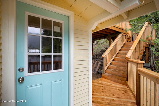376 Second St, Mullan, ID 83846 - wooden terrace featuring stairs