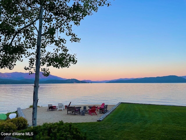 271 W Shore Ln, Sandpoint, ID 83864 - water view with a mountain backdrop