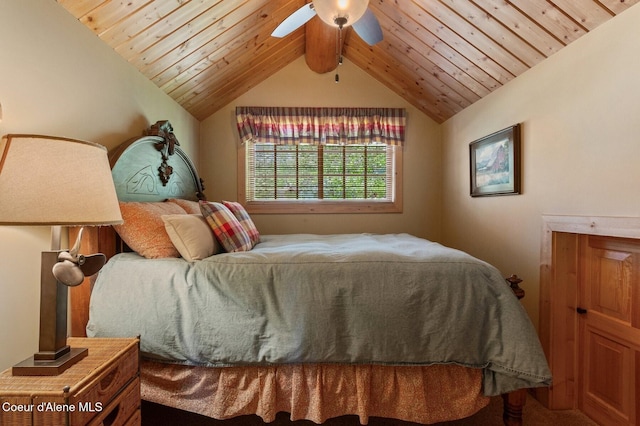 271 W Shore Ln, Sandpoint, ID 83864 - bedroom featuring lofted ceiling and a ceiling fan
