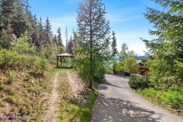 view of asphalt driveway