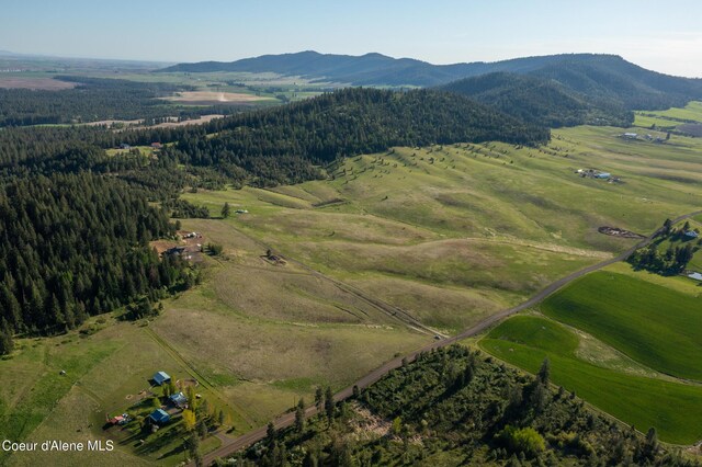1341 Merideth Rd, Plummer, ID 83851 - aerial view of property and surrounding area featuring a mountainous background