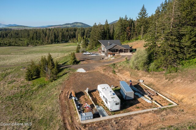 1341 Merideth Rd, Plummer, ID 83851 - aerial view of property and surrounding area with a heavily wooded area