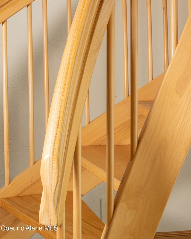 3361 Bottle Bay Rd, Sagle, ID 83860 - stairway with wood finished floors