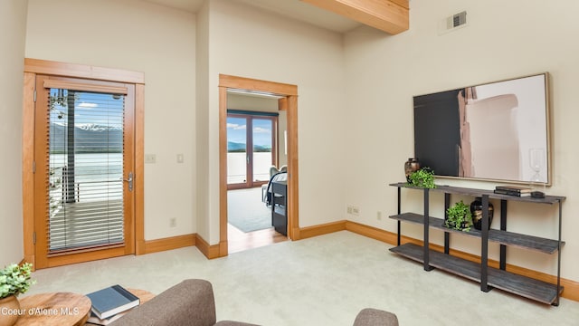 3361 Bottle Bay Rd, Sagle, ID 83860 - carpeted living room with baseboards