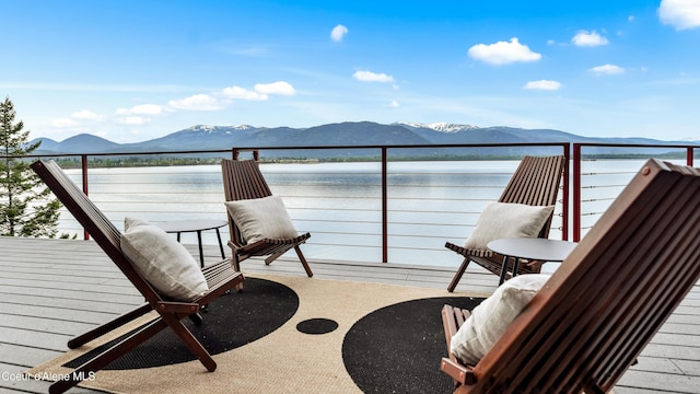 3361 Bottle Bay Rd, Sagle, ID 83860 - balcony with a water and mountain view