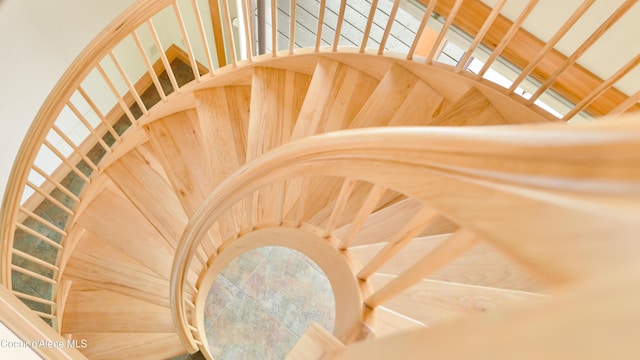 3361 Bottle Bay Rd, Sagle, ID 83860 - staircase featuring a high ceiling