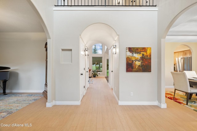 22385 N Ranch View Dr, Rathdrum, ID 83858 - hall featuring light wood-type flooring and baseboards