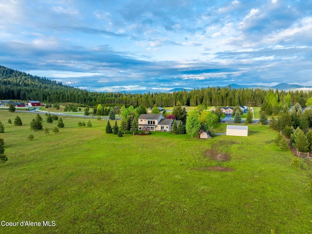 22385 N Ranch View Dr, Rathdrum, ID 83858 - view of rural area with a forest and mountains