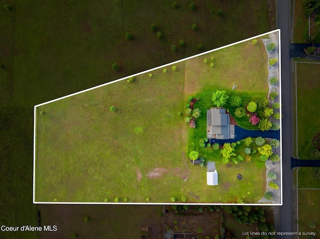 22385 N Ranch View Dr, Rathdrum, ID 83858 - view of property location featuring property boundaries highlighted