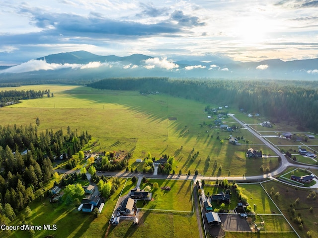 22385 N Ranch View Dr, Rathdrum, ID 83858 - aerial view of sparsely populated area with a mountainous background