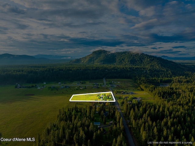 22385 N Ranch View Dr, Rathdrum, ID 83858 - view of mountain backdrop with rural landscape and a heavily wooded area