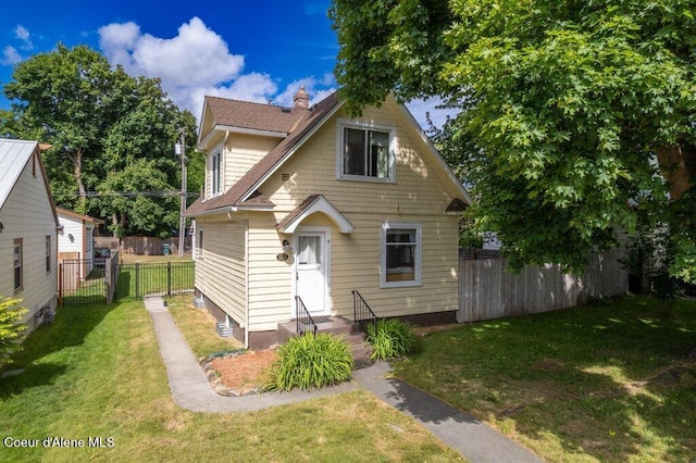 1315 N 7th St, Coeur Dalene, ID 83814 - view of front of house with a chimney