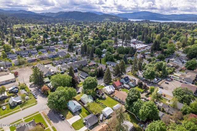 1315 N 7th St, Coeur Dalene, ID 83814 - aerial perspective of suburban area with mountains