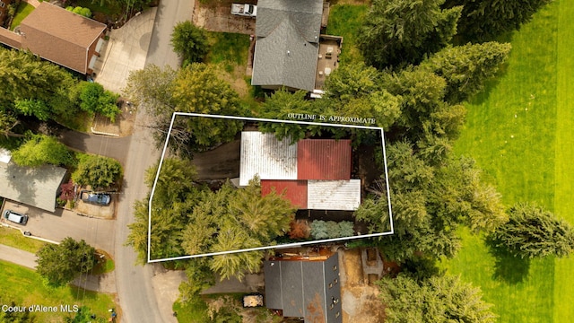 11679 N Avondale Loop, Hayden, ID 83835 - aerial view of property's location with property boundaries highlighted