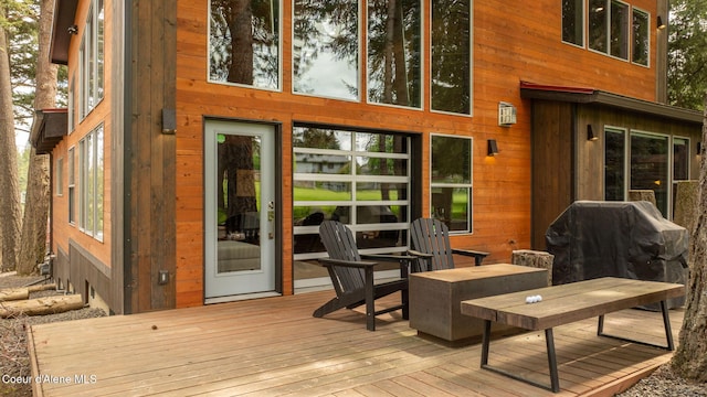 11679 N Avondale Loop, Hayden, ID 83835 - deck featuring grilling area