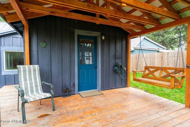 707 Washington Ave, Sandpoint, ID 83864 - view of wooden terrace