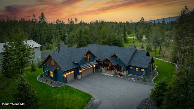 1230 E Amulet Cir, Rathdrum, ID 83858 - aerial view at dusk of a view of trees